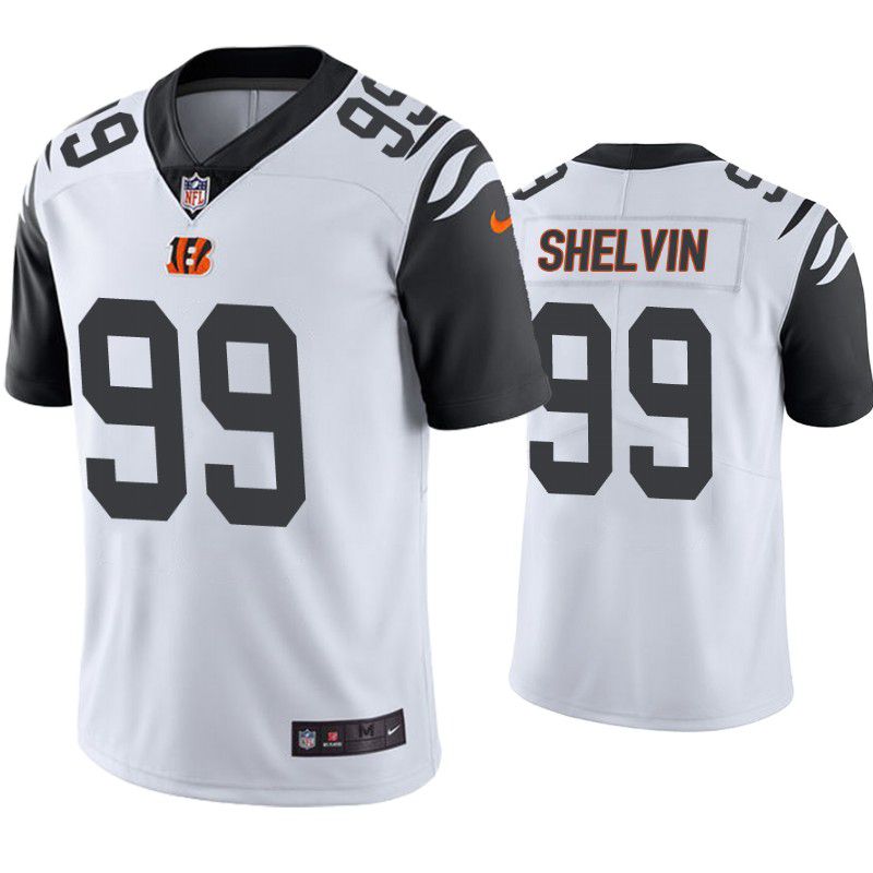 Men Cincinnati Bengals #99 Tyler Shelvin Nike White Color Rush Legend NFL Jersey
